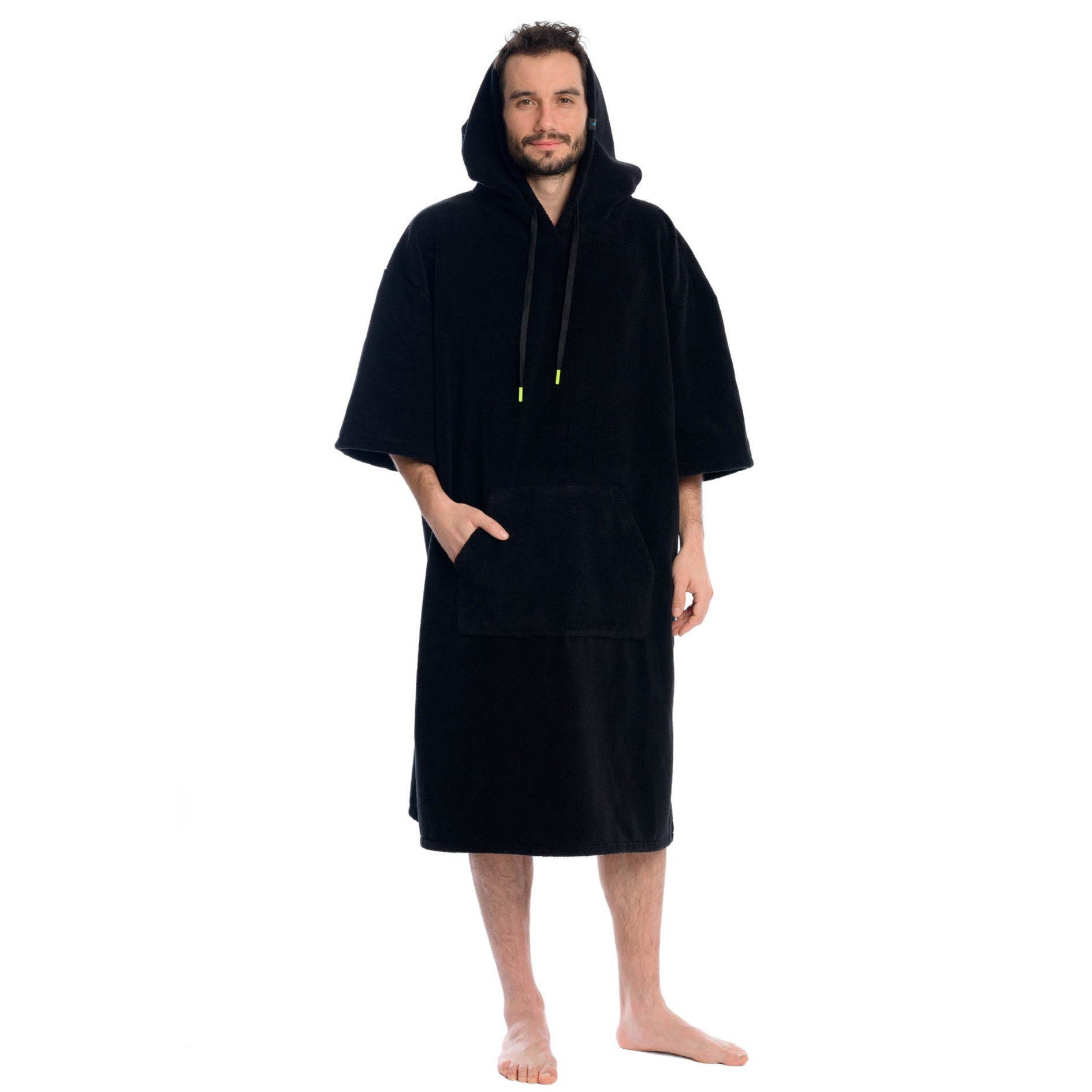 Surf poncho mono black, 80 x 115 cm