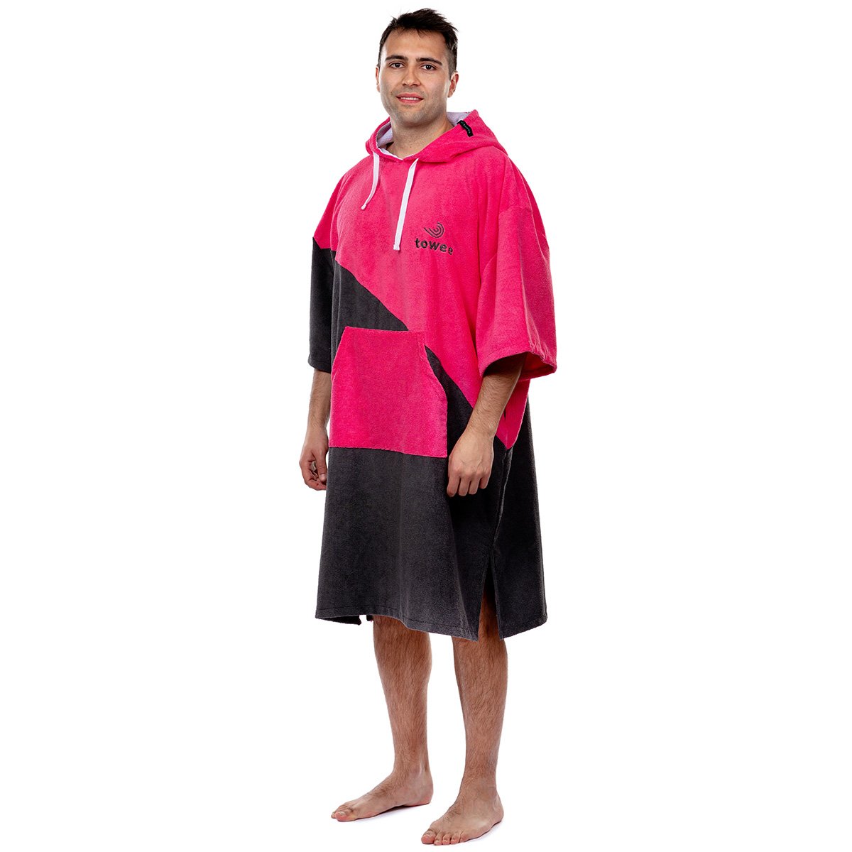 Surf poncho Double pink, 80 x 115 cm