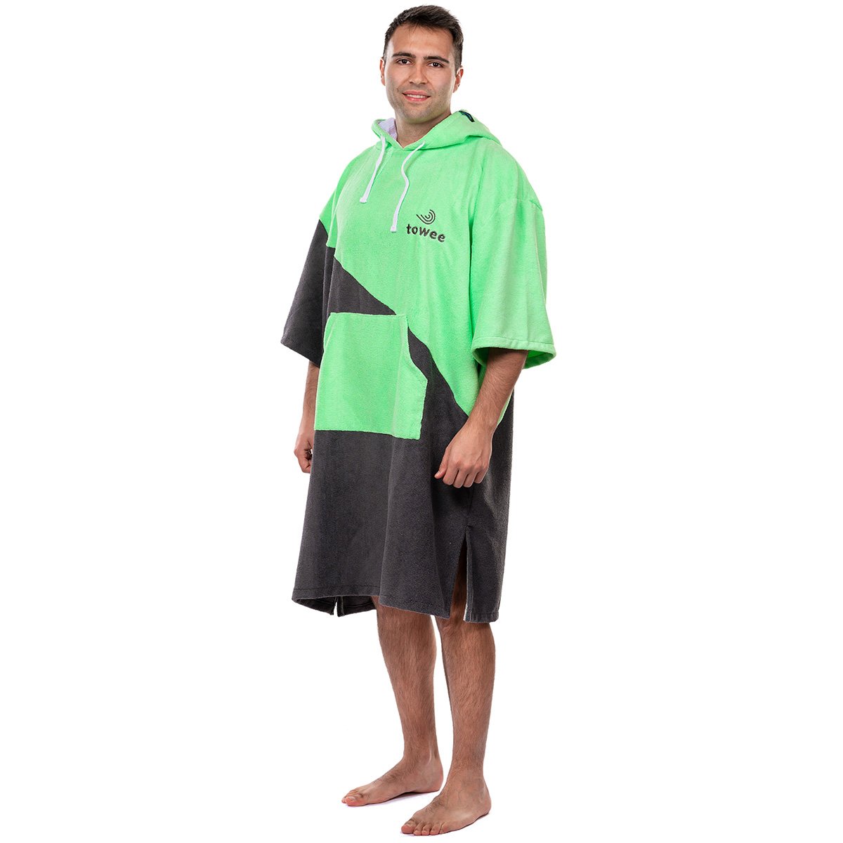 Surf poncho Double green, 80 x 115 cm