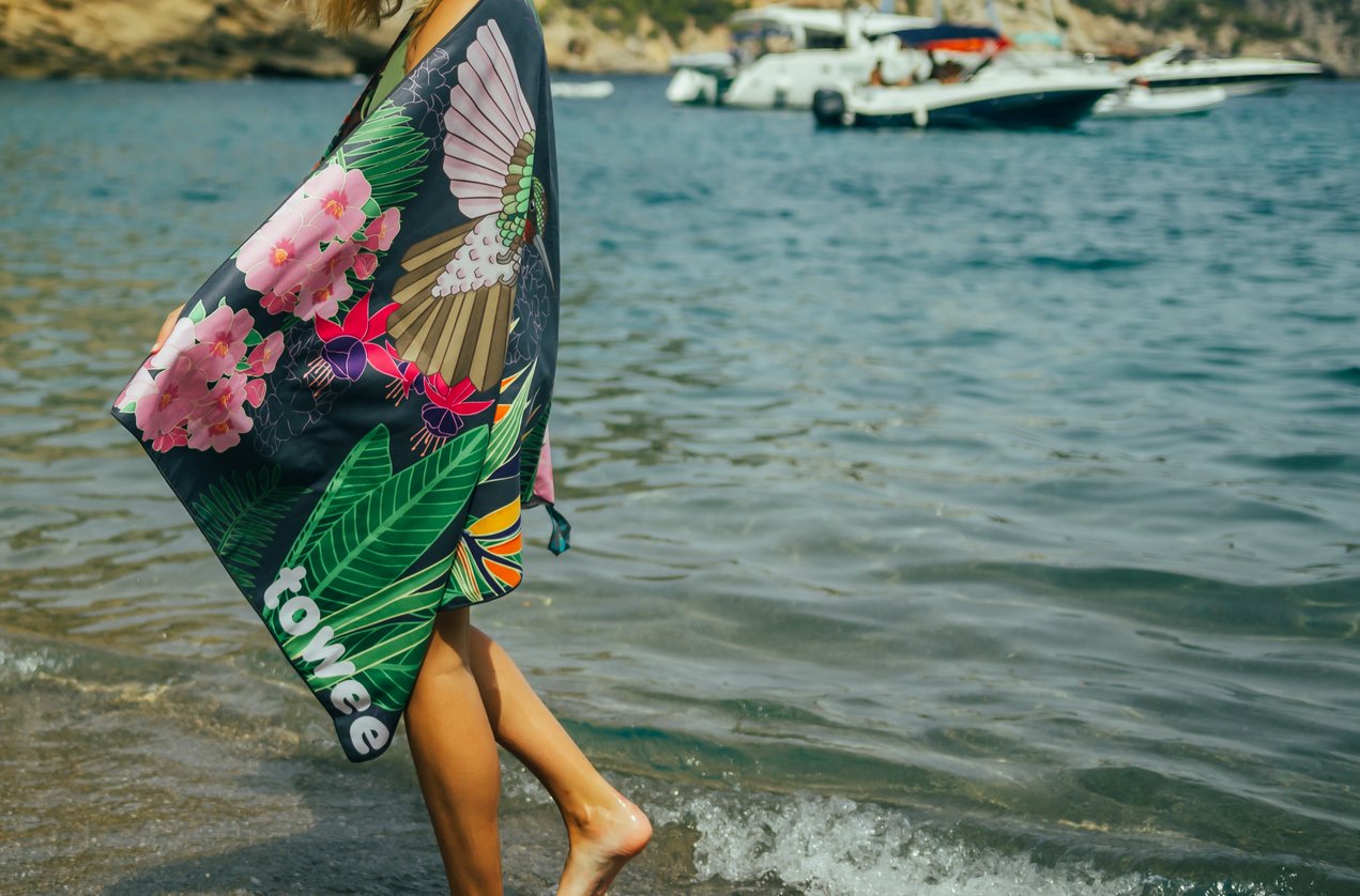 Quick drying towel FLORAL